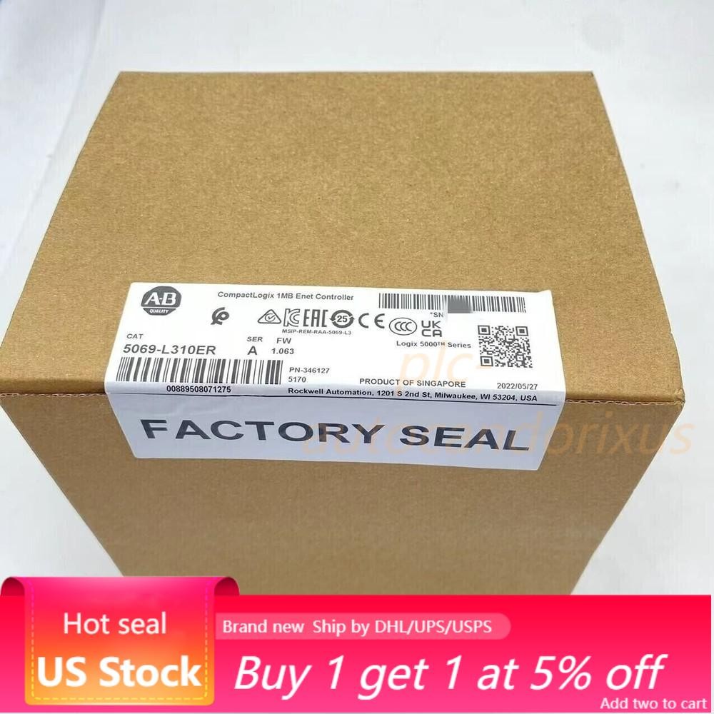 NEW Sealed Allen Bradley 5069-L310ER CompactLogix 1MB Controller 5069-L310ER