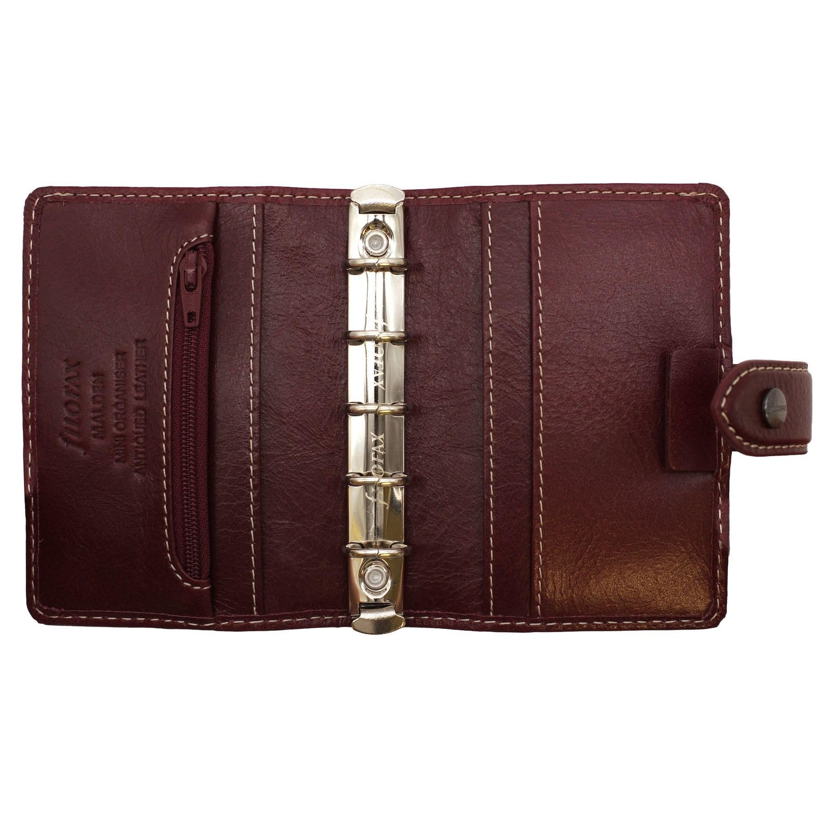 Filofax Malden 021734 Personal Organizer Mini Burgundy Leather Japan Authentic
