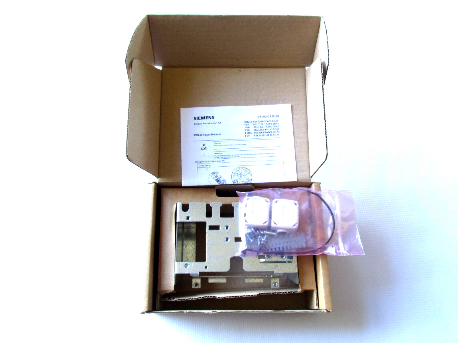 New OEM Siemens Sinamics FSB Screen Termination Kit 1P 6SL3262-1AB00-0DA0