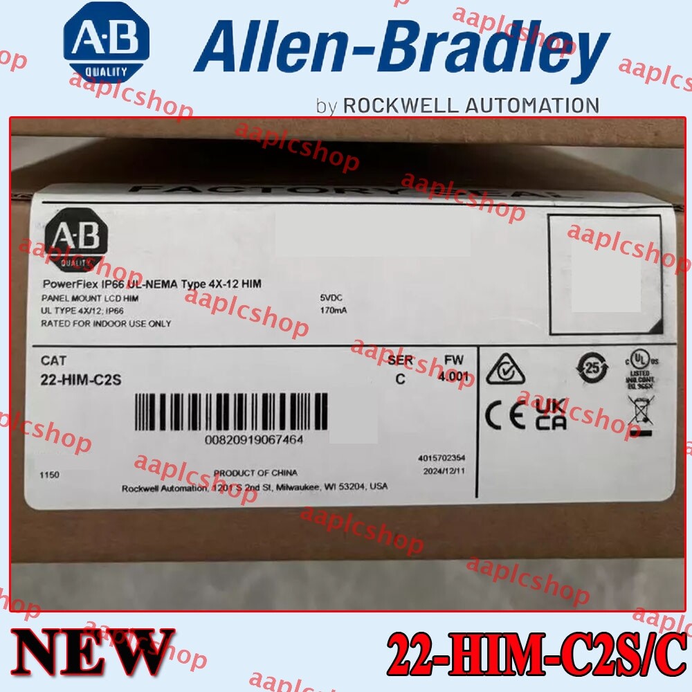 Factory Sealed Allen-Bradley 22-HIM-C2S/C PowerFlex IP66 UL-NEMA Type 4X-12 HIM