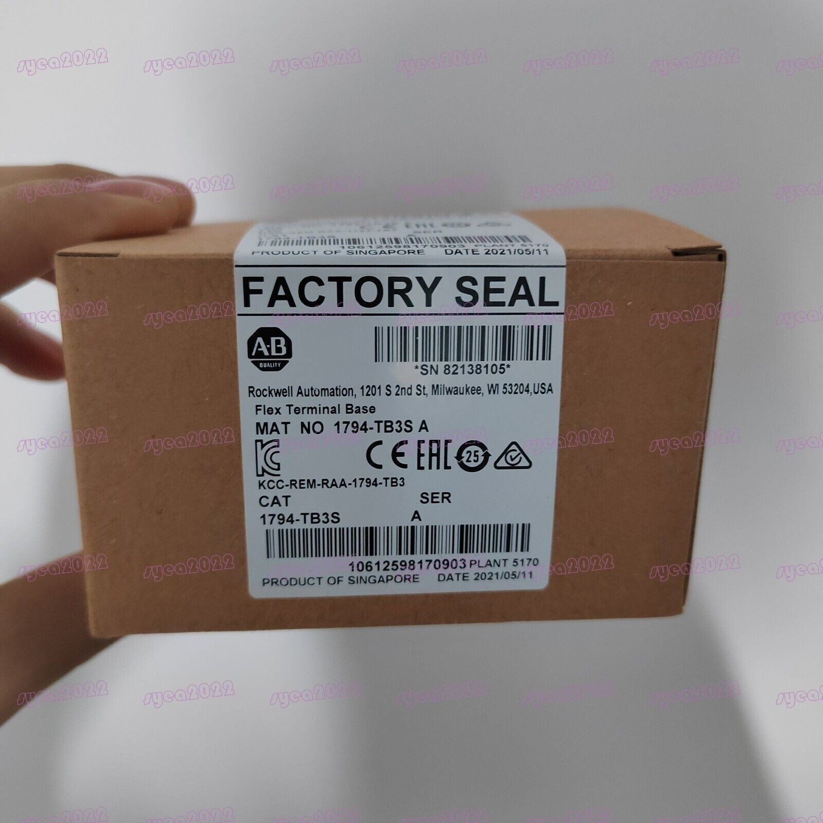 New AB 1794-TB3S SER A FLEX I/O Terminal Base Unit 1794TB3S US Free Tax