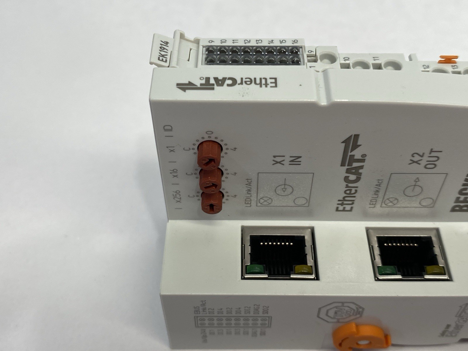 Beckhoff EK1914 EtherCAT Coupler with Integrated Digital Standard & Safety I/Os