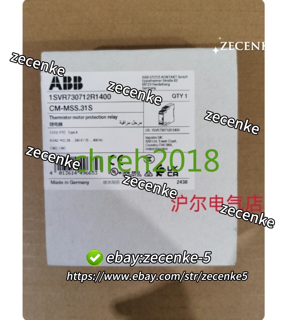 1 PCS NEW IN BOX ABB Thermistor Motor Protection Relay CM-MSS.31S