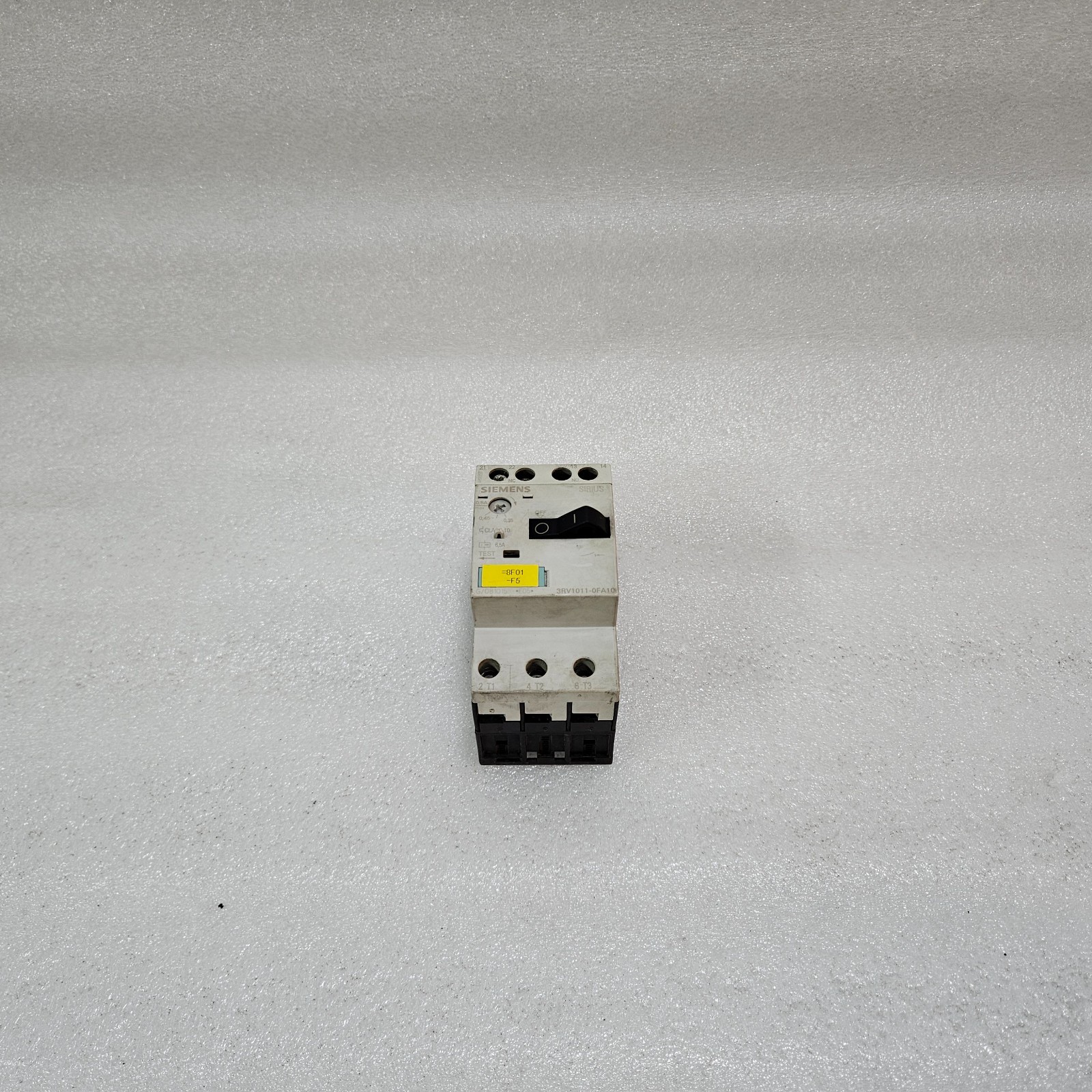 SIEMENS SIRIUS 3RV1011-0FA10 MOTOR PROTECTION CIRCUIT BREAKER MPCB 0.35–0.50A CL