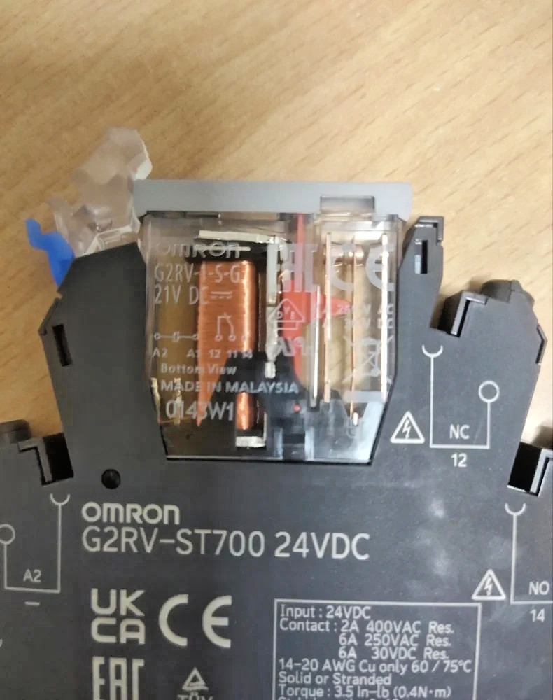 5PCS LOT-Omron G2RV-ST700 DC24 Slimline relay 6mm incl.socket,SPDT,6A,24VDC-NEW