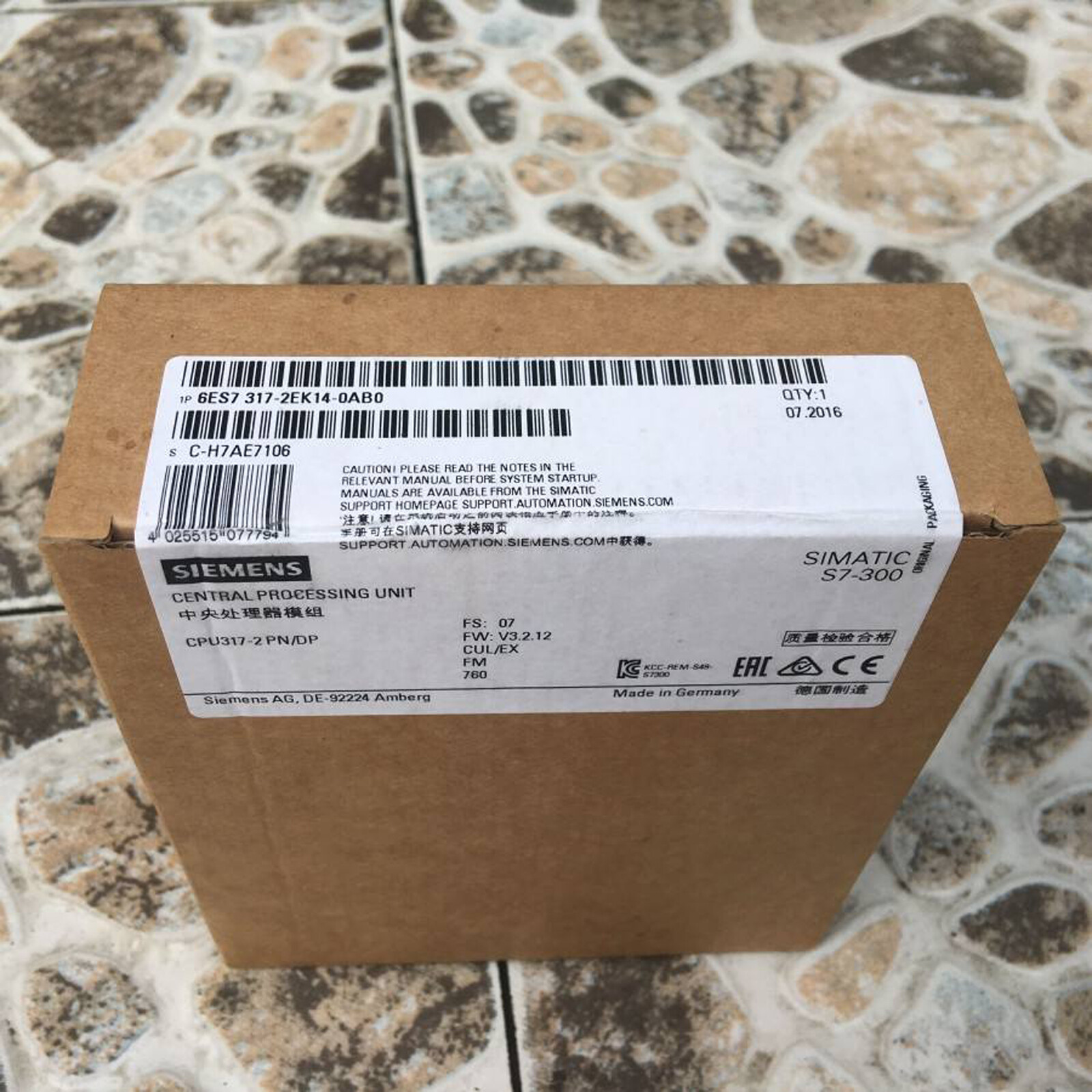1PC NEW IN BOX Siemens 6ES7 317-2EK14-0AB0 6ES7317-2EK14-0AB0 free shipping