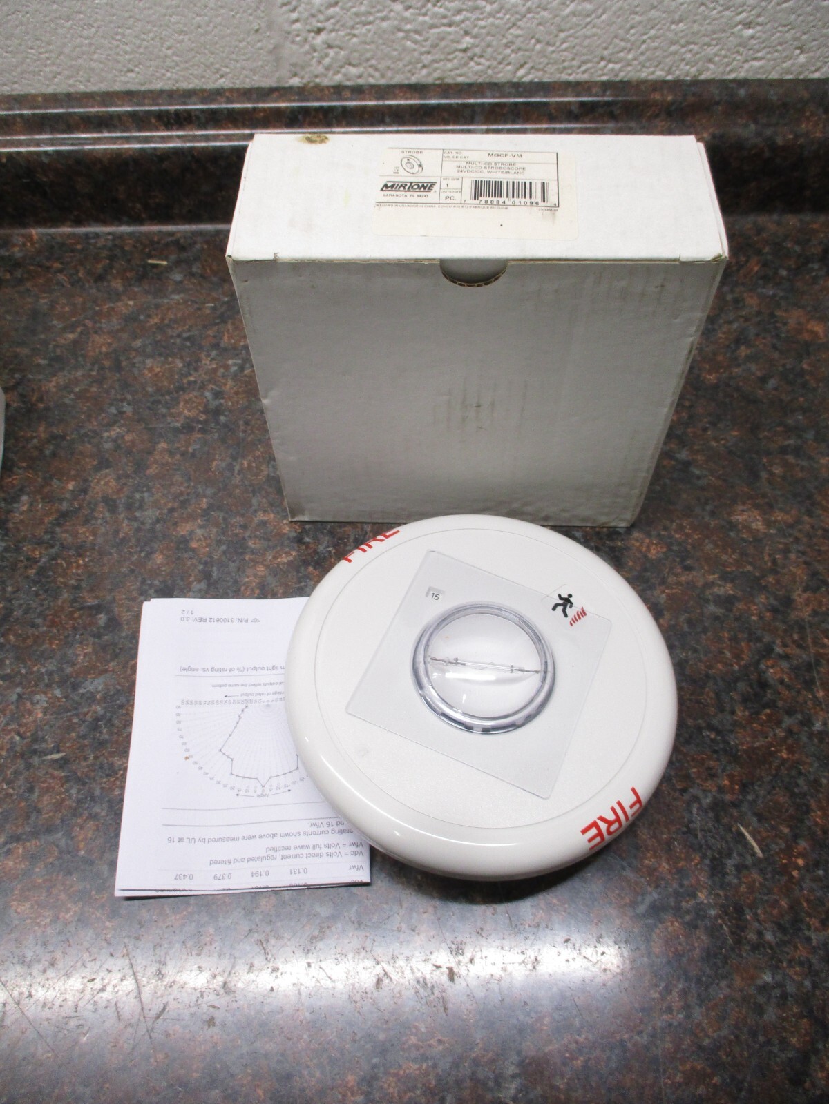 MIRTONE MGCF-VM Genesis Multi-CD Ceiling Strobe Horn White FREE SHIPPING NEW