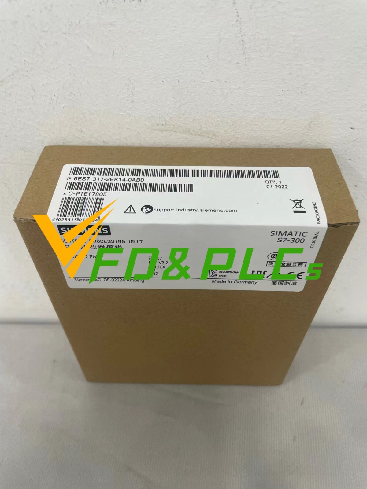 New Siemens 6ES7 317-2EK14-0AB0 6ES7317-2EK14-0AB0 DHL or fedex Express delivery