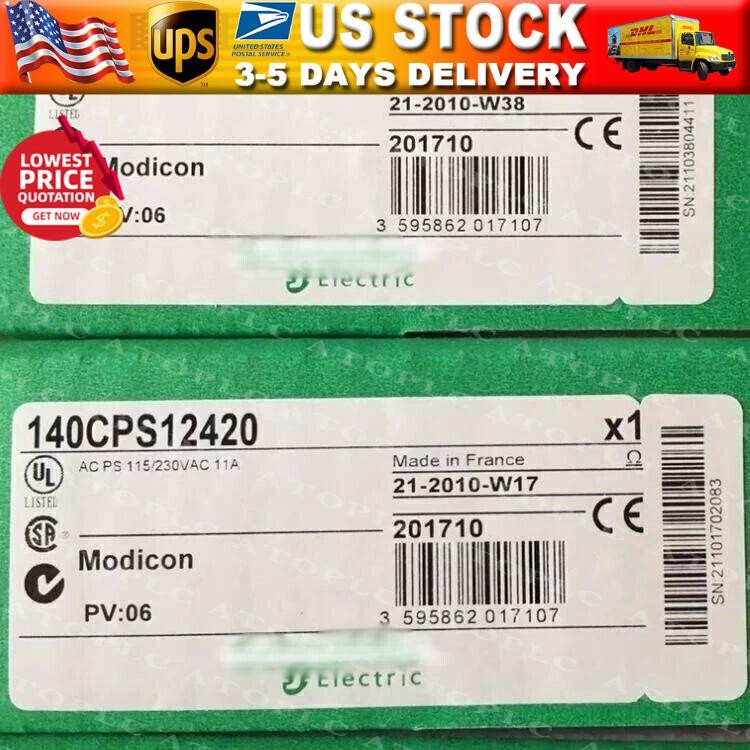 Schneider Electric 140CPS12420 Modicon 140CPS12420 NEW 1pcs