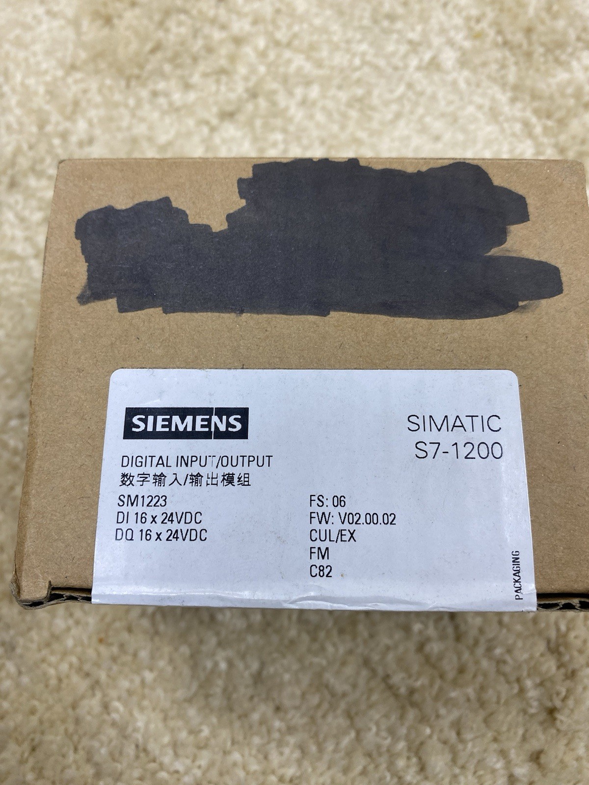Siemens SIMATIC S7-1200 6ES7223-1BL32-0XB0 , SM 1223 Sealed