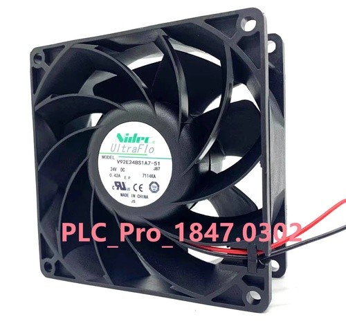 1PCS Brand New V92E24BS1A7-51 DC24V 0.42A 2wire Inverter Cooling Fan Fast ship