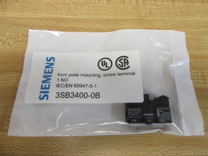 Siemens 3SB3400-0B Contact Block 3SB34000B (Pack of 3)
