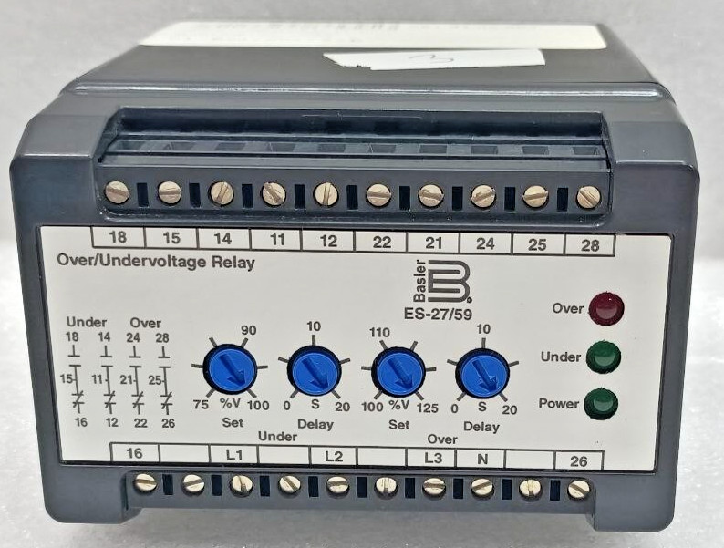 BASLER ELECTRIC ES-27/59 4AB1N0N0 UNDERVOLTAGE RELAY NEW FAST SHIPPING