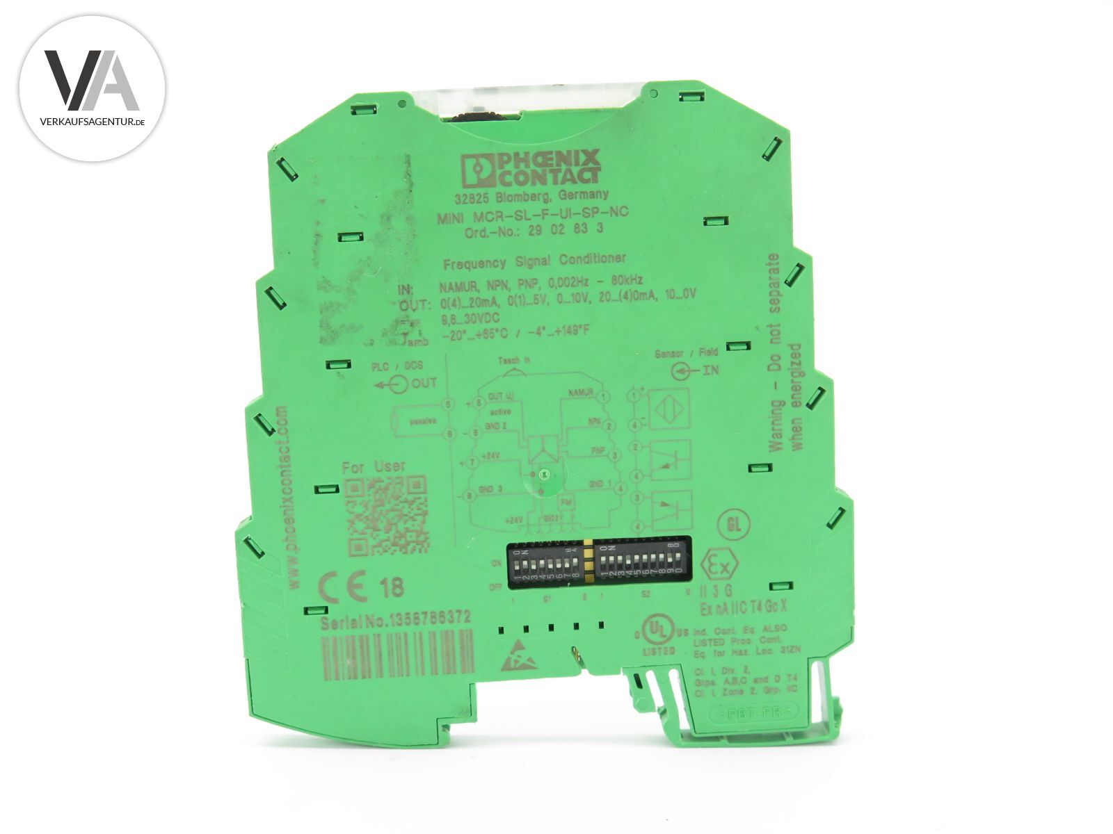 Phoenix Contact Frequency Transducer 2902833 / Mini MCR-SL-F-UI-SP-NC
