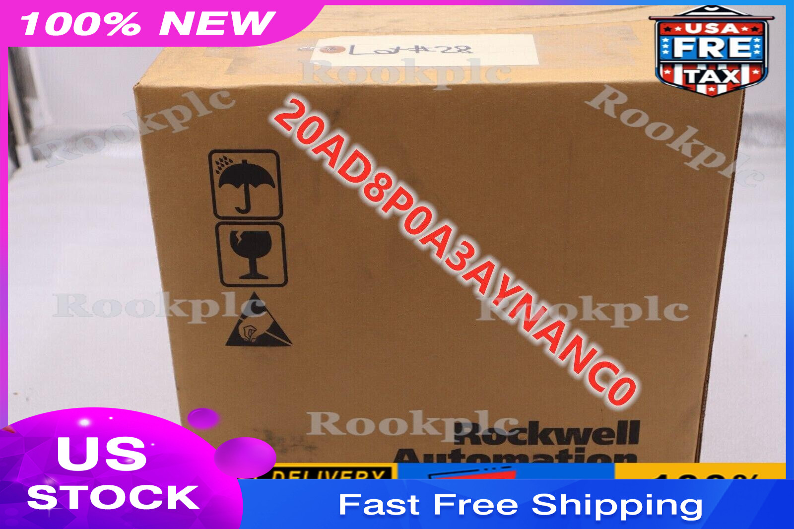 NEW Allen Bradley 20AD8P0A3AYNANC0 /A PowerFlex 70 AC Drive 5HP 460VAC
