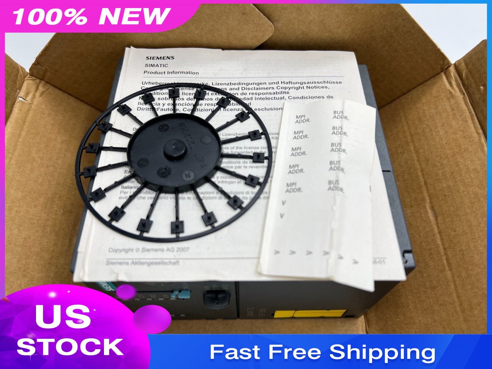 New Siemens 6ES7315-2FH13-0AB0 6ES7 315-2FH13-0AB0 SIMATIC CPU315F-2 PN/DP