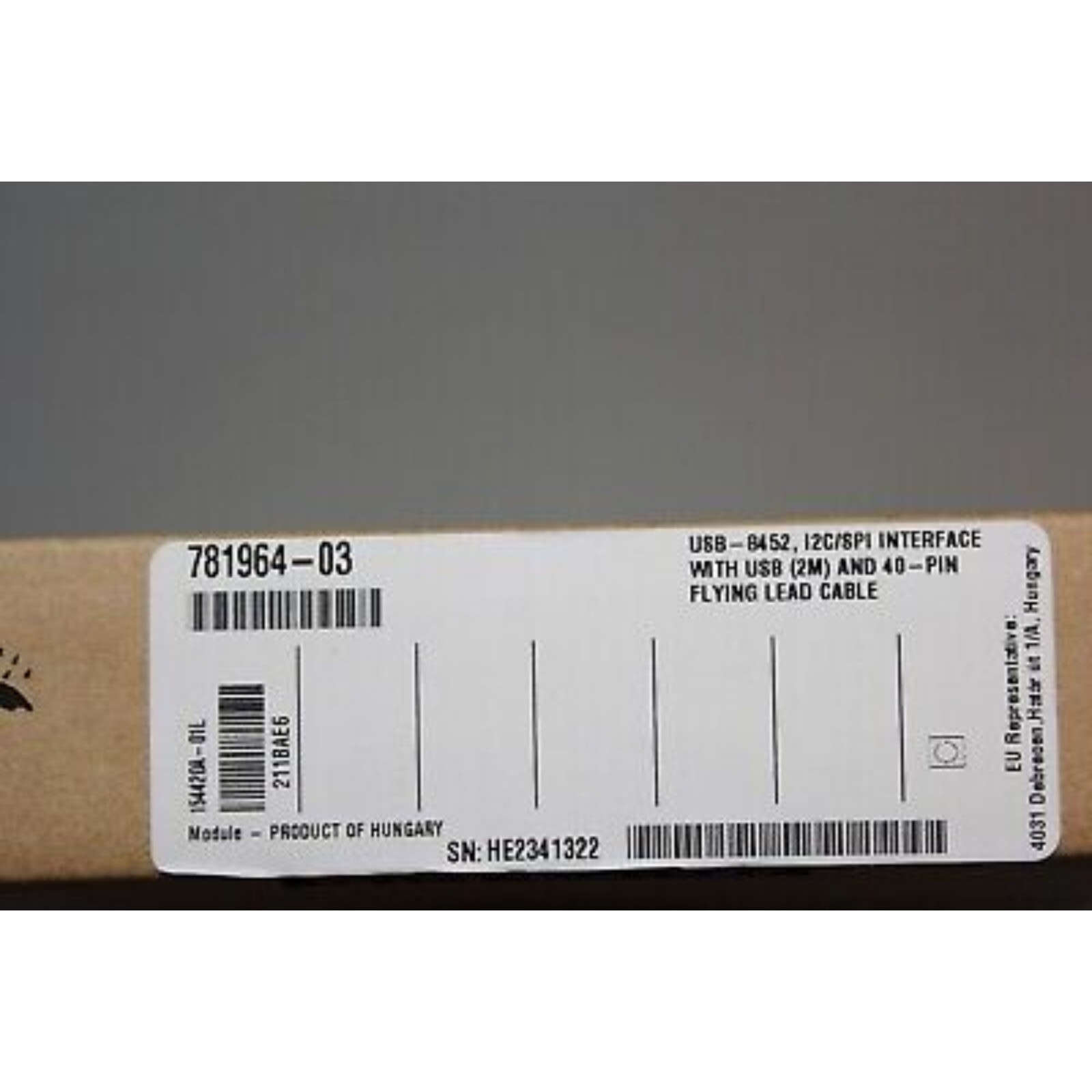 US Free TAX NEW NI USB-8452 USB8452 I²C/SPI Interface Device.