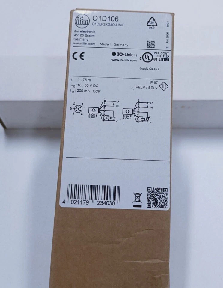 New IFM O1D106 Laser Sensor