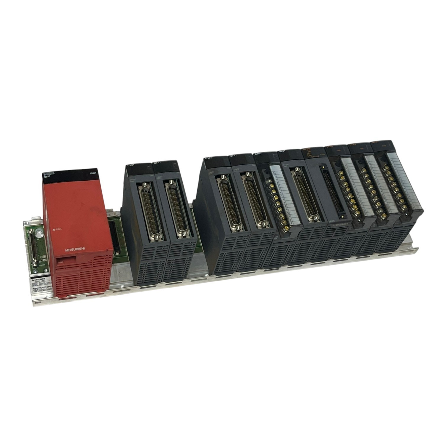 MITSUBISHI MELSEC-Q PLC Assembly Q312B Rack Q63P QX81 QX80 QY80 QD62E