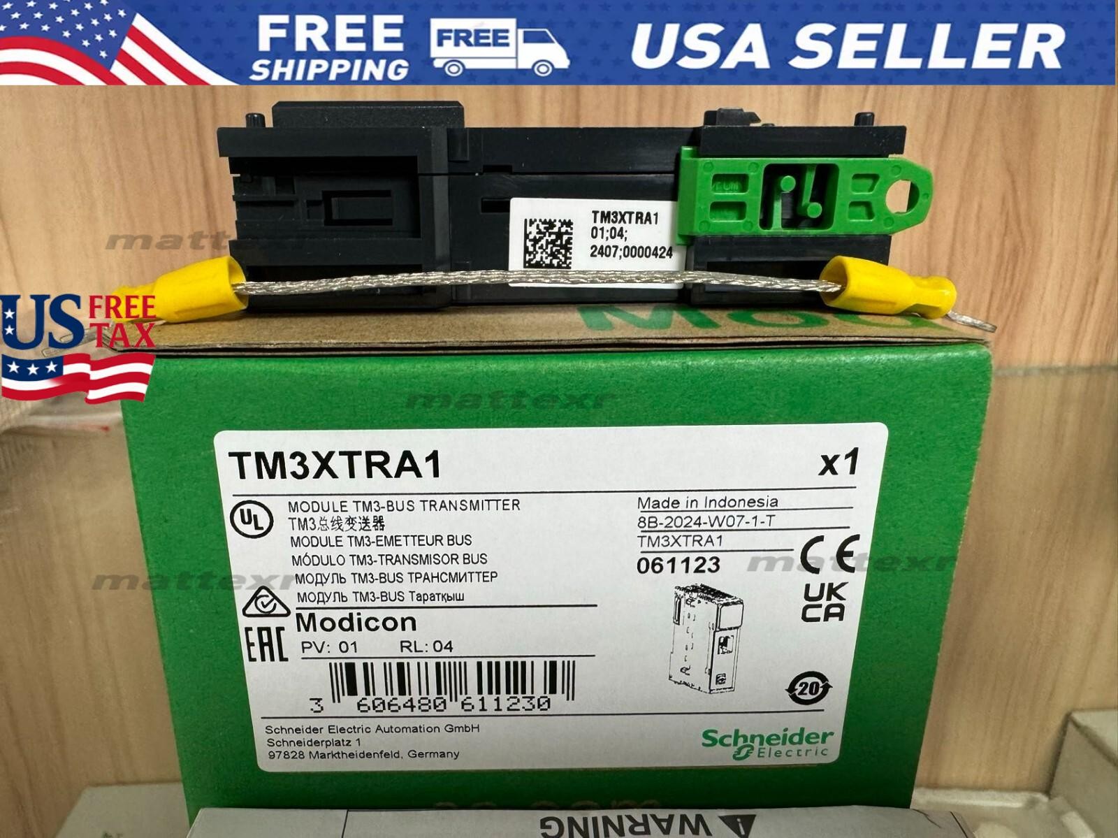 For NEW Schneider Programmable Logic Controller Module TM3XTRA1 With box