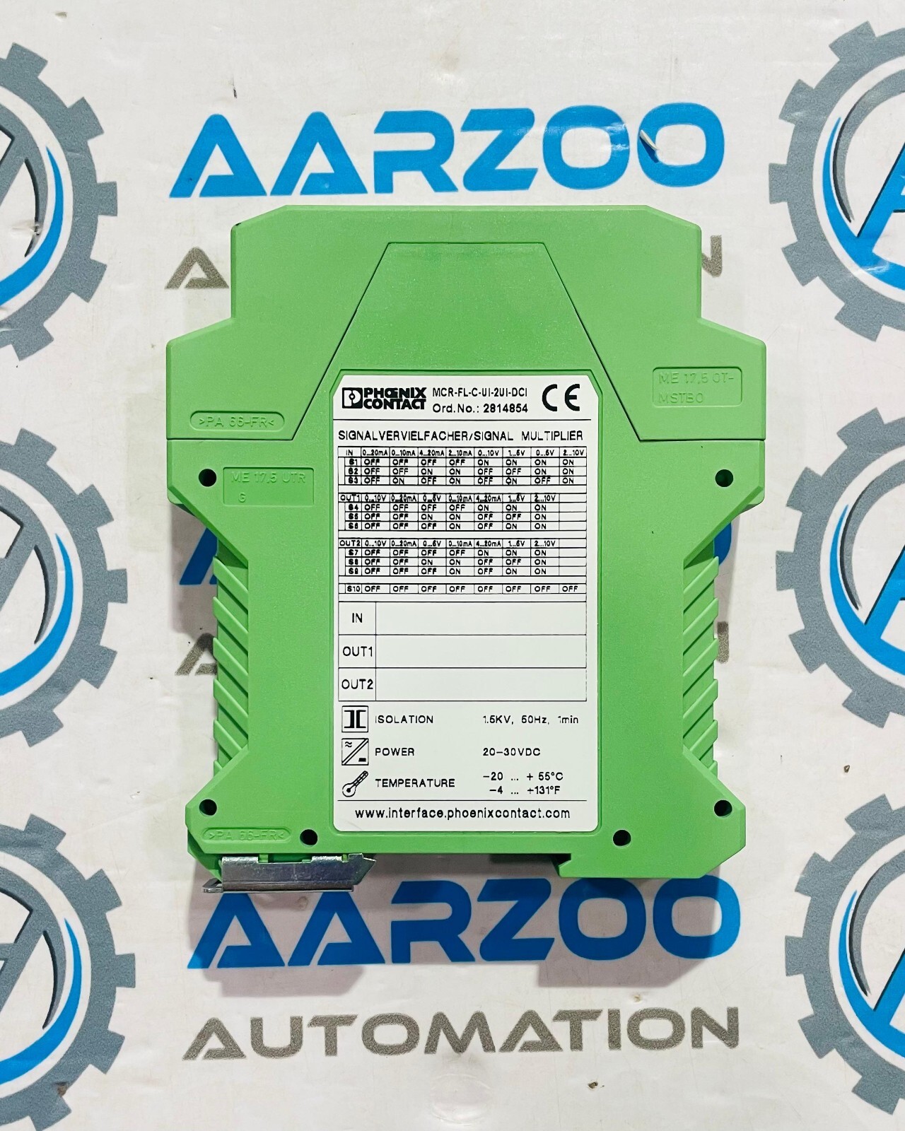 PHOENIX CONTACT 2814867 MCR-FL-C-UI-2UI-DCI-NC SIGNAL CONDITIONER