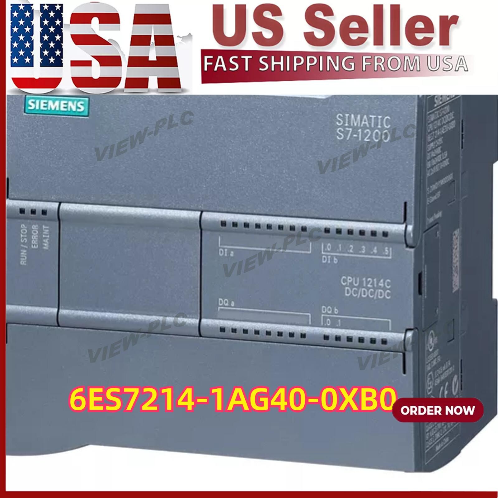 New Siemens 6ES7 214-1AG40-0XB0 SIMATIC S7-1200 CPU 1214C 6ES7214-1AG40-0XB0