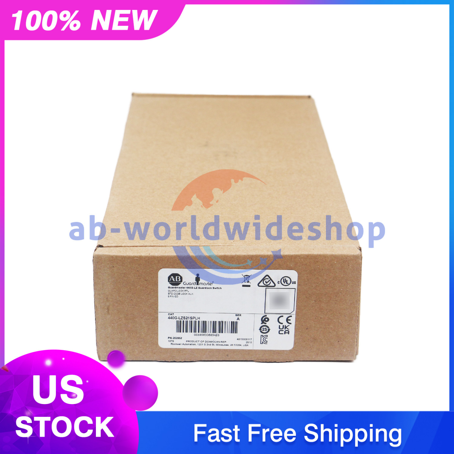 NEW440G-LZS21SPLH Guard Master Guardlock Switch US Free Tax