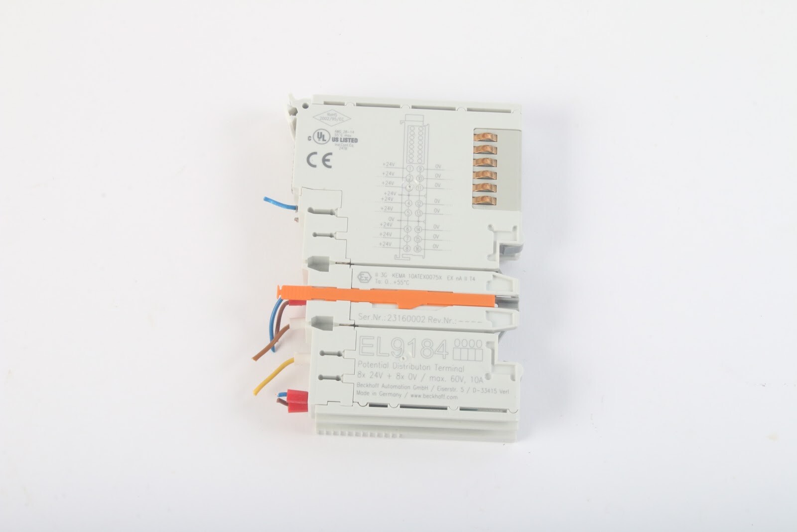Beckhoff EL9184 Terminal – EtherCAT Digital Output Module – Working Pull
