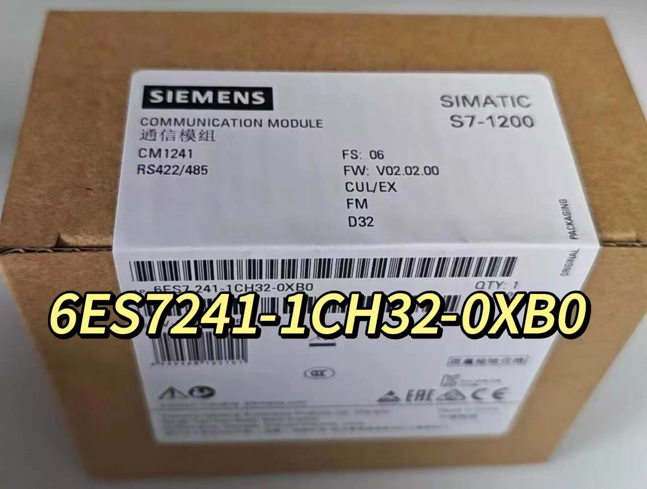 New for Siemens 6ES7241-1CH32-0XB0 6ES7 241-1CH32-0XB0 SIMATIC S7-1200 CM 1241