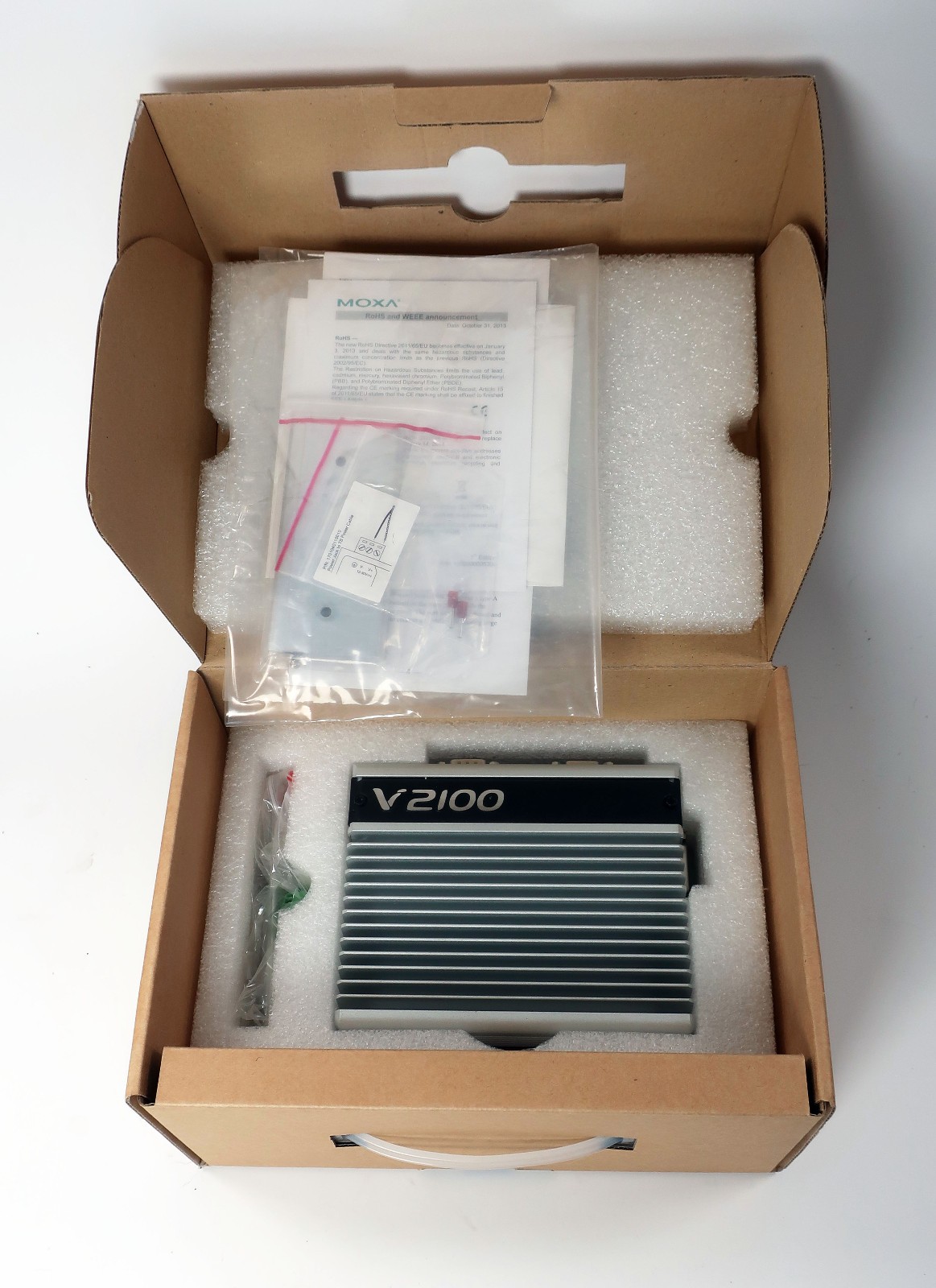 Moxa V2101-T-LX V1.0 Embedded X86 Ready Automation Computer ~ NIB