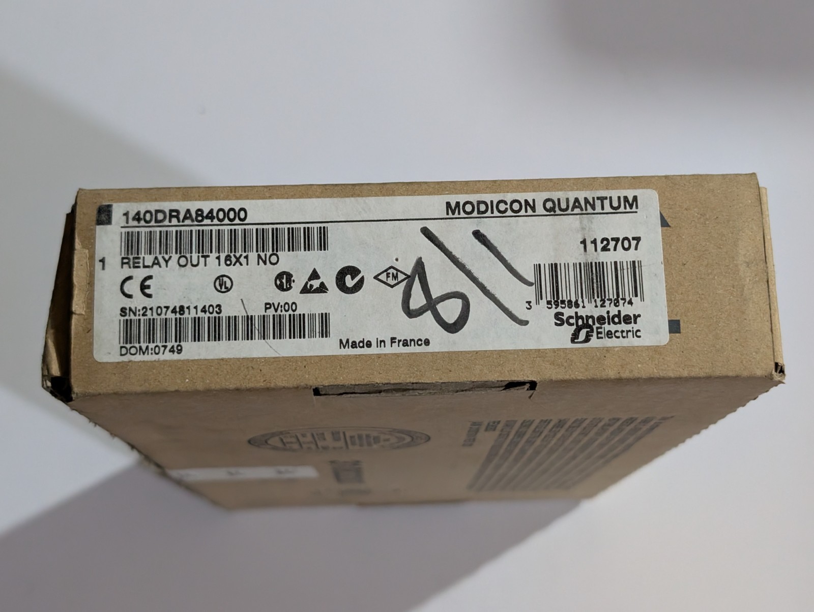Schneider 140DRA84000 RELAY OUT 16X1 MODICON QUANTUM