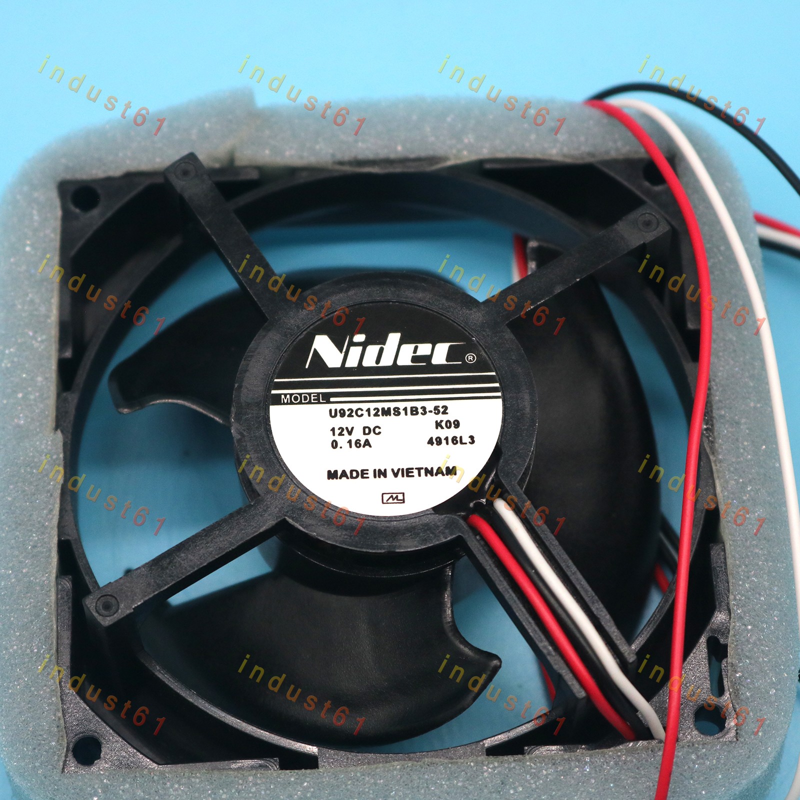 1pcs For Samsung Refrigerator Fan New Nidec Fan U92C12MS1B3-52 12V 0.16A