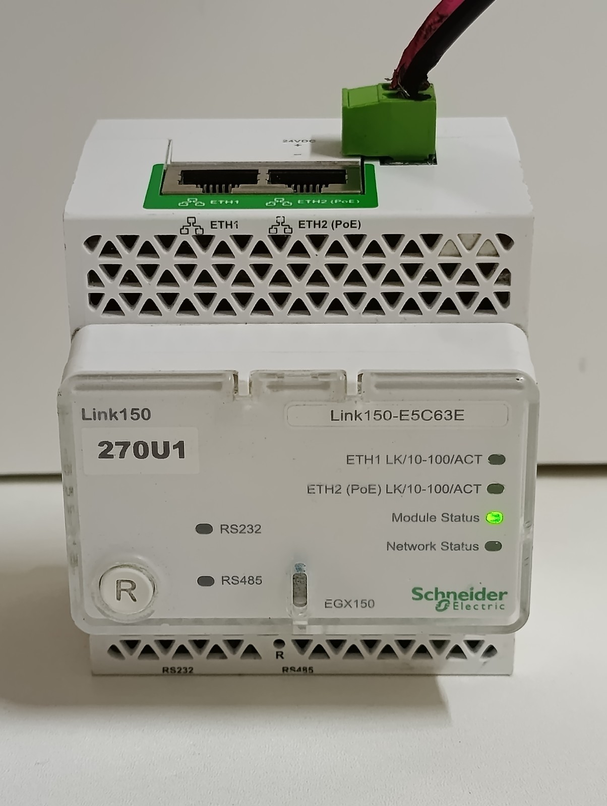Schneider EGX150 Modbus Ethernet Gateway Industrial Communication Module &TESTED