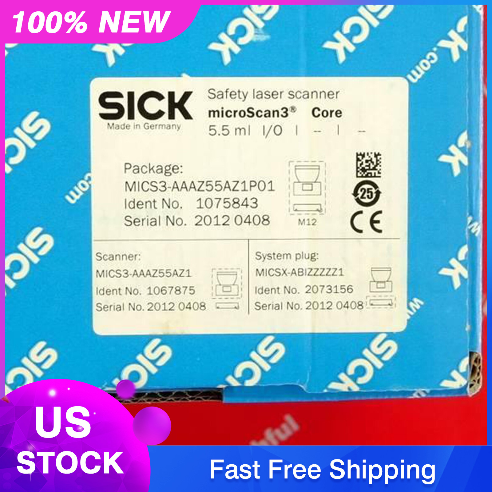 one new SICK MICS3-AAAZ55AZ1P01 safety laser scanner Fast Delivery