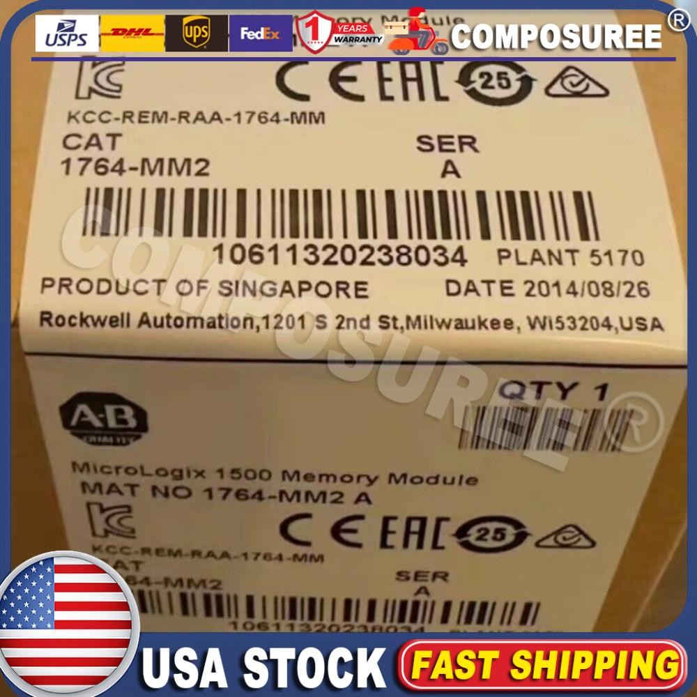 Allen-Bradley 1764-MM2 MicroLogix 1500 16 KB Memory 1764MM2 NEW US Free Tax