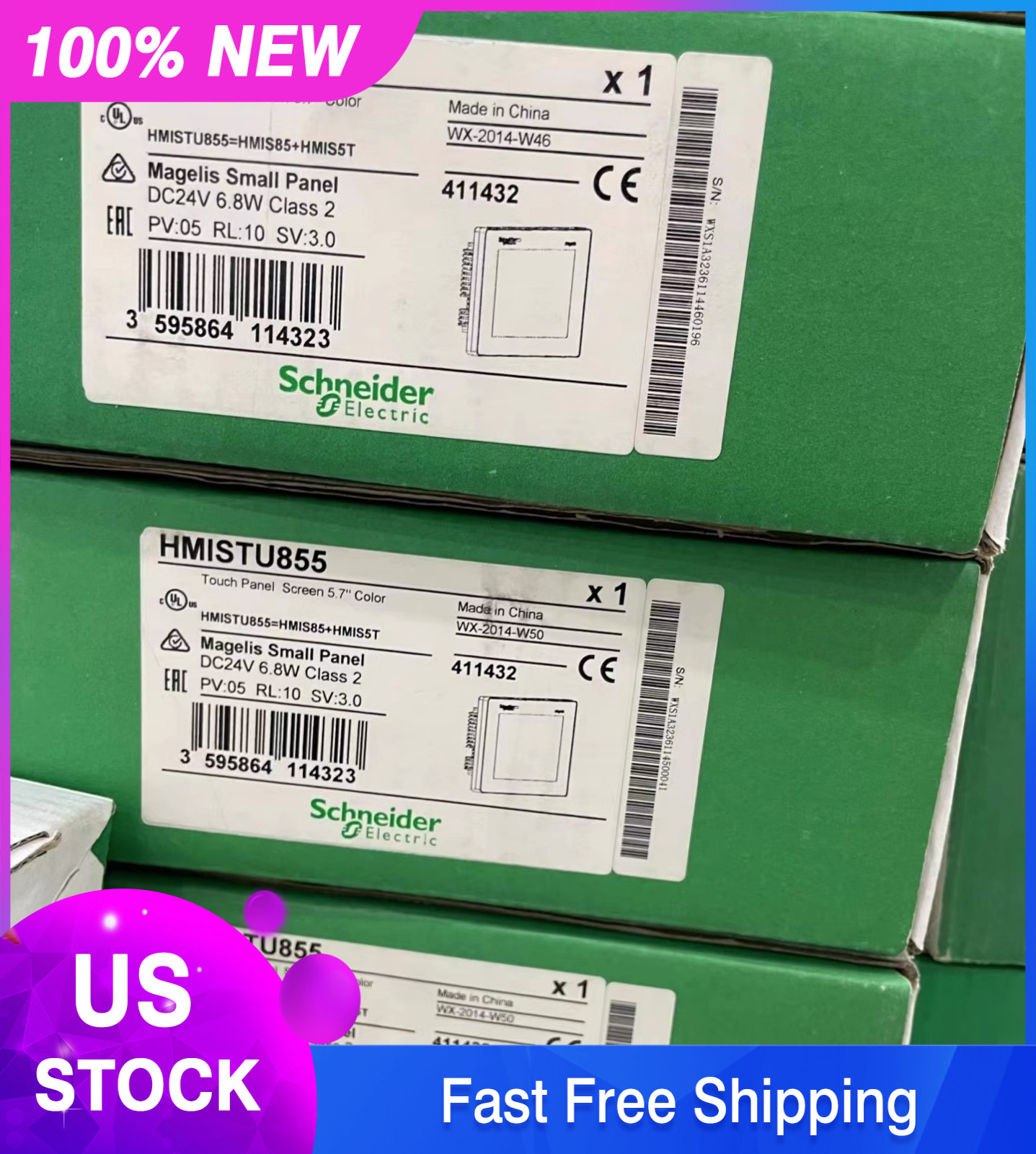 1PC NEW IN BOX TOUCH PANEL HMISTU855 FREE Fast SHIPPING