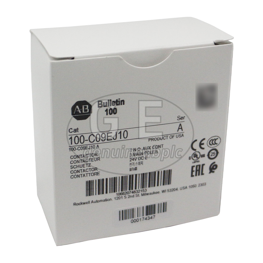 New 100-C09EJ10 Ser/A IEC Contactor 9Amp 24VDC AB100C09EJ10 Allen-Bradley