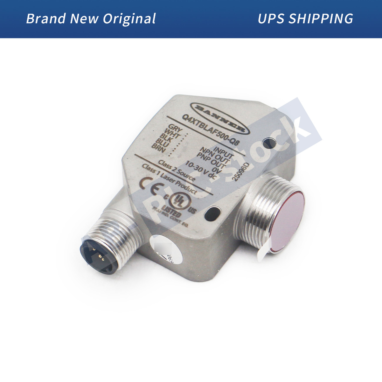 NEW BANNER Q4XTBLAF500-Q8 Laser Adjustable Field Range: 500 mm Input: 10-30 V dc