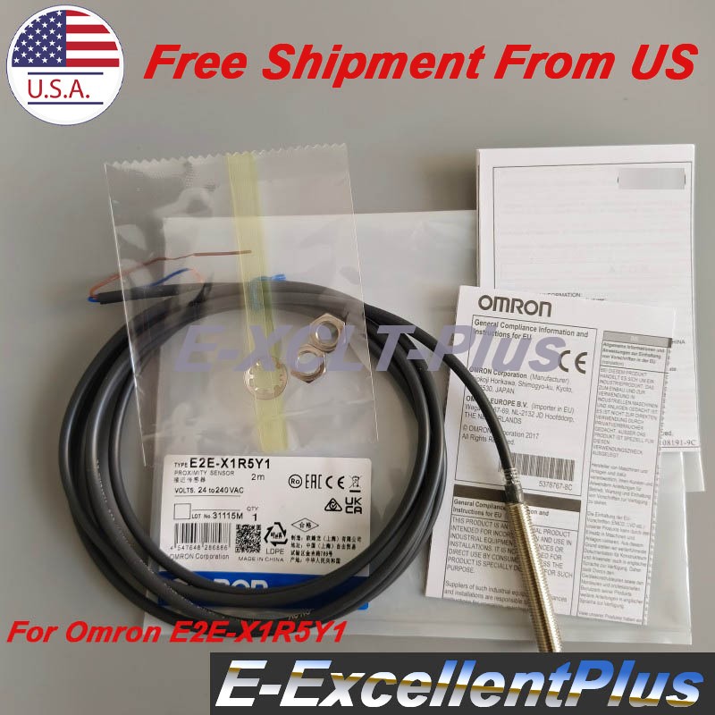 For Omron E2E-X1R5Y1 E2EX1R5Y1 Inductive Proximity Sensor Switch 24-240V/AC USA