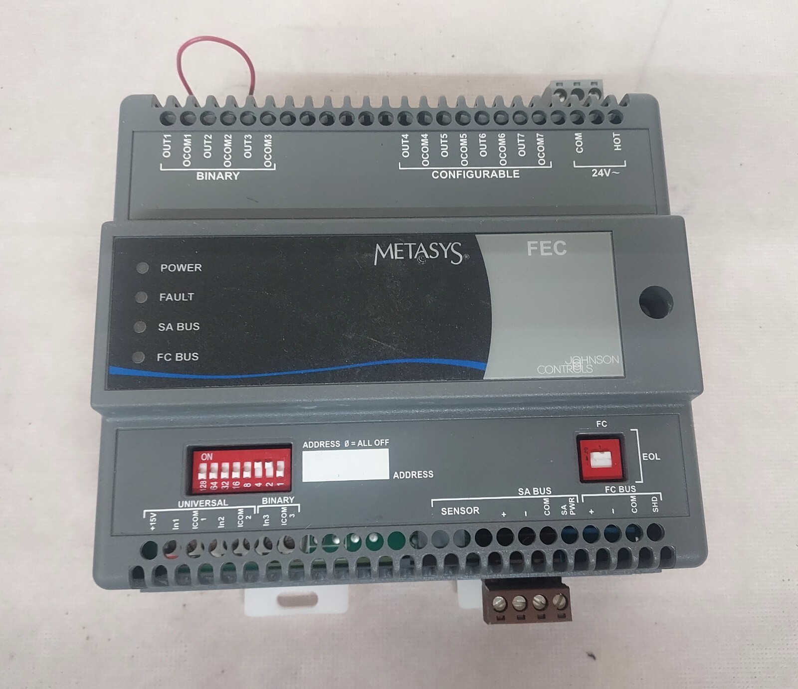JOHNSON CONTROLS MS-FEC1610-0 Metasys System Field Equipment Controller REV F rh
