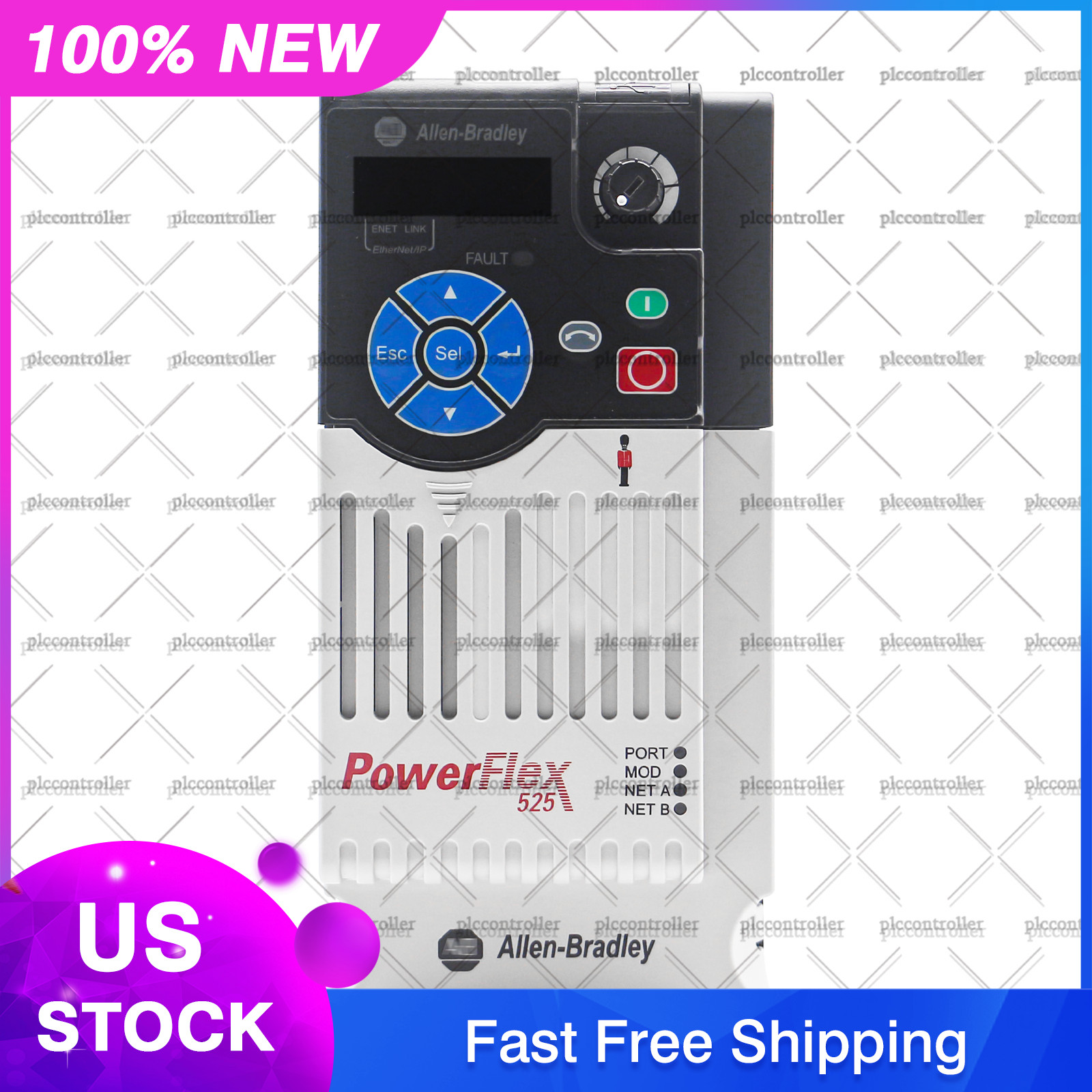 2025 New Allen Bradley 25B-D6P0N104 PowerFlex 525 2.2kW (3Hp) AC Drive 3 Phase