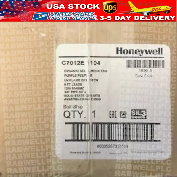 Honeywell C7012E1104 Honeywell Burner Detector Expedited Shipping C7012E1104 New