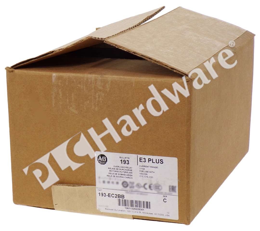 Open Pre-owned Allen Bradley 193-EC2BB /C E3 Plus 3-15A Motor Protection Relay