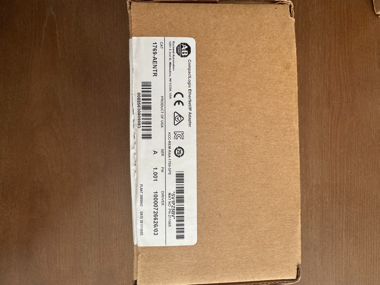 ALLEN BRADLEY 1769-AENTR Series A