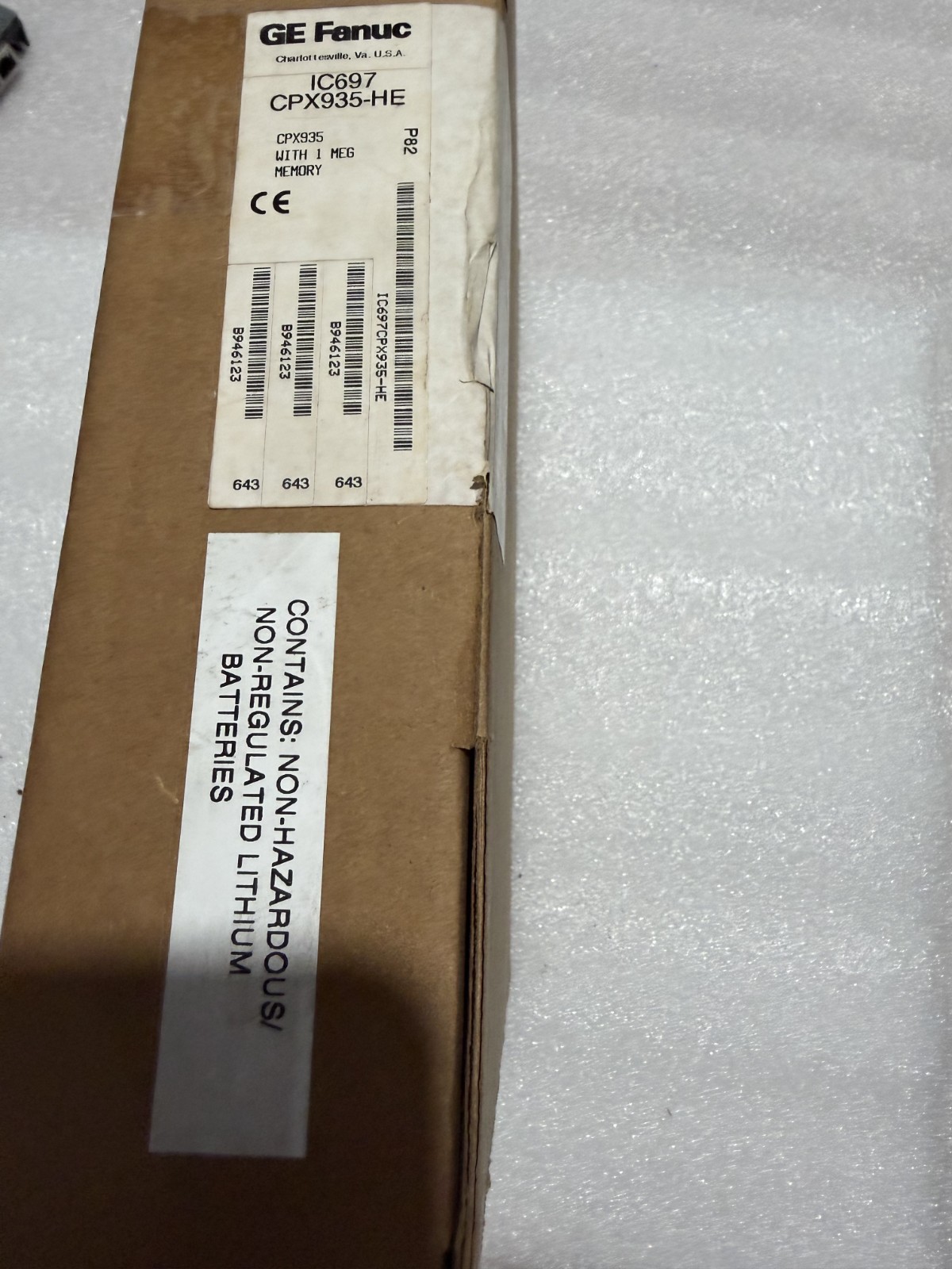 GE Fanuc IC697CPX935 Series 90-70 High Performance CPU 96MHz 512K RAM