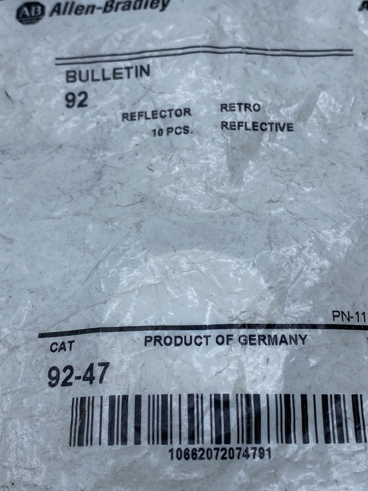 Retro Reflector 1-1/4″ 92-47 Series C New in Bag Sold From USA