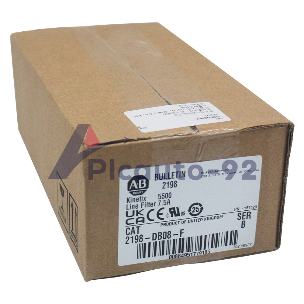 New AB 2198-DB08-F Kinetix 5500 8 Amp single and three phase EMC line filter