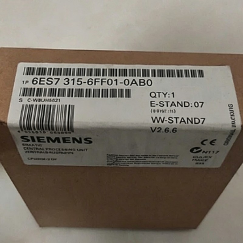 6ES7315-6FF01-0AB0 1PCS Brand New Siemens 6ES7315-6FF01-0AB0 Fast Delivery