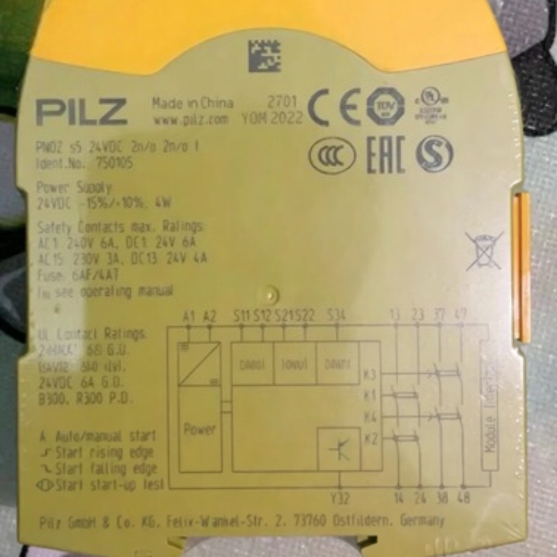 750105 1PCS Brand New pilz 750105 PNOZ S5 24VDC Fast delivery