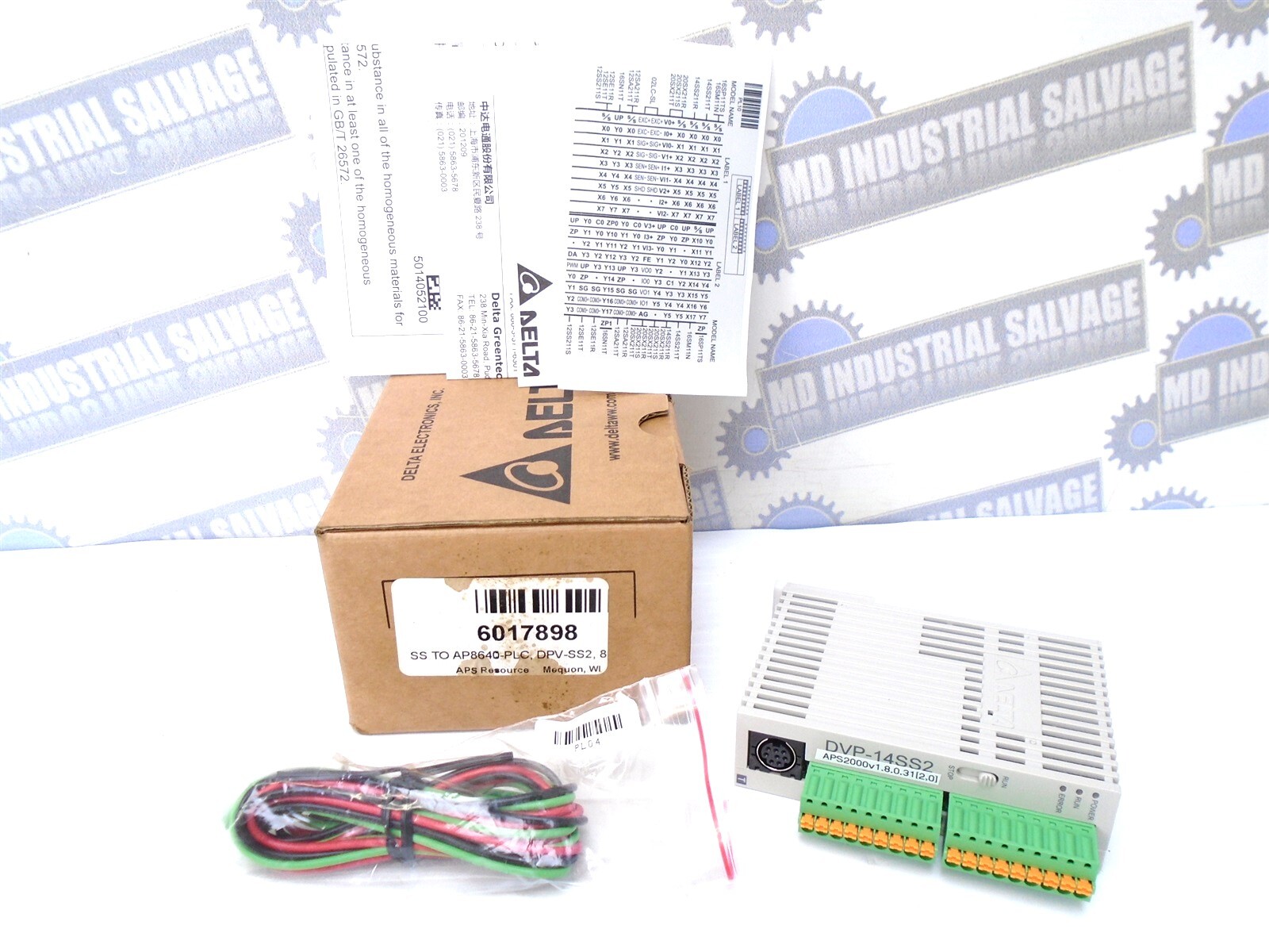 DELTA – DVP14SS211TF – CPU MODULE Programable PRE-PROGRAMMED APS2000 V1.8 (NEW)